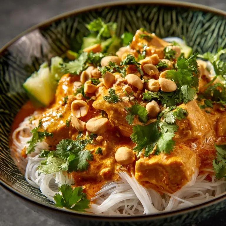 Thai Peanut Chicken Bowl Recipe
