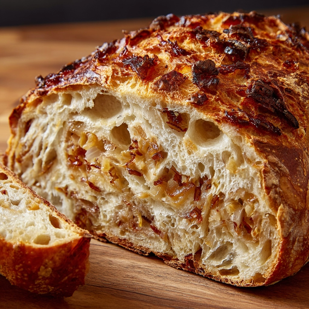 Caramelized Onion & Gouda Sourdough Recipe - Recipe Image