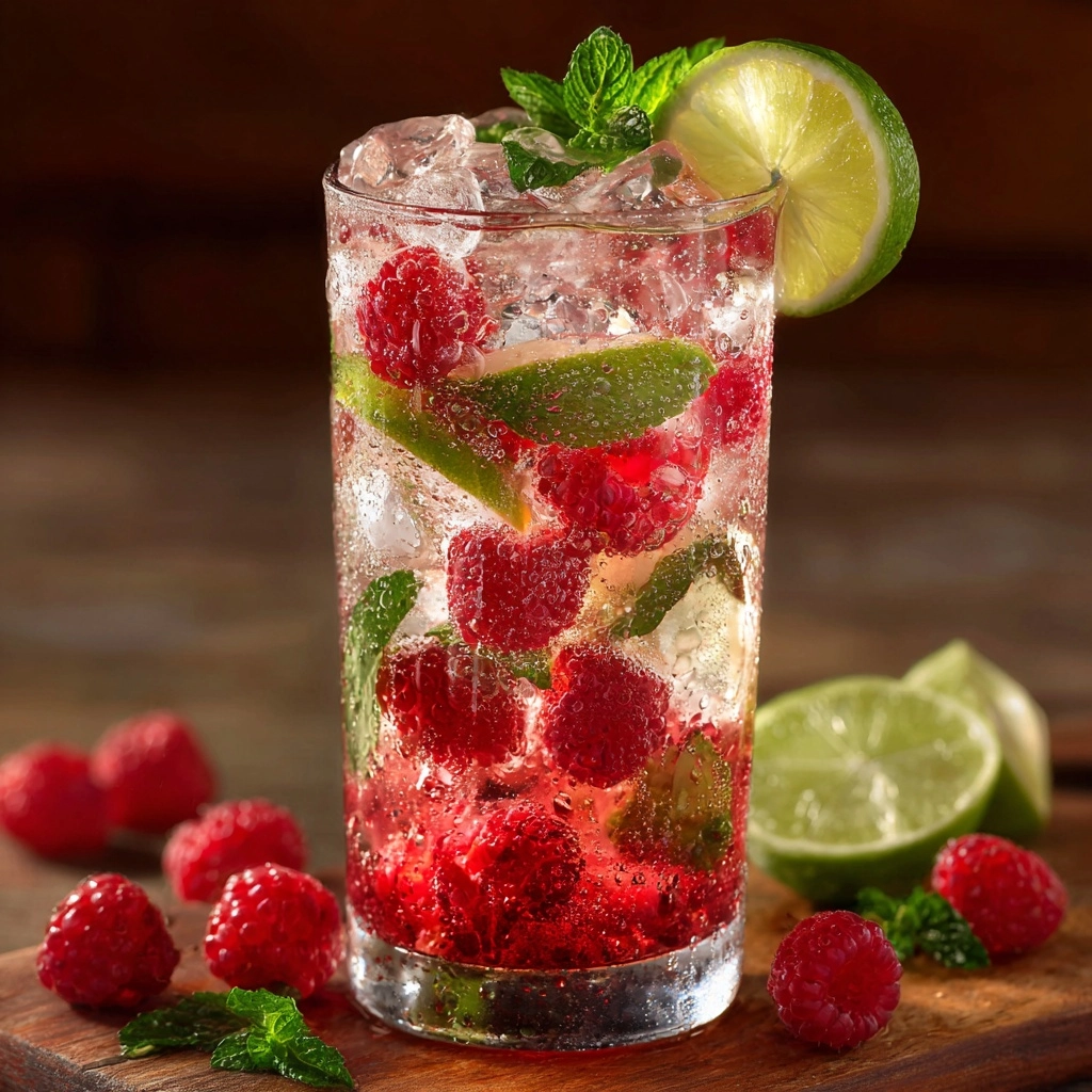 Raspberry Lime Fizz Recipe - Recipe Image