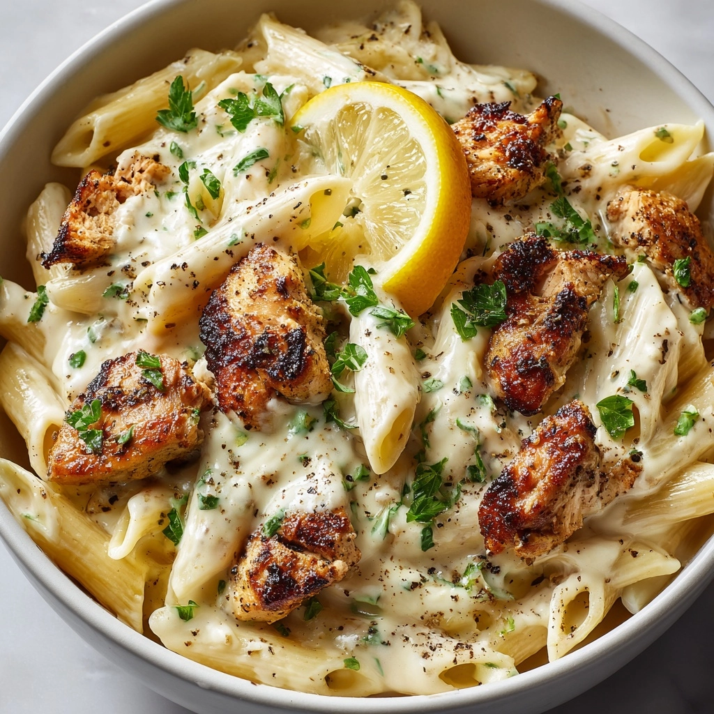 Zesty Lemon Pepper Chicken Pasta Recipe - Recipe Image