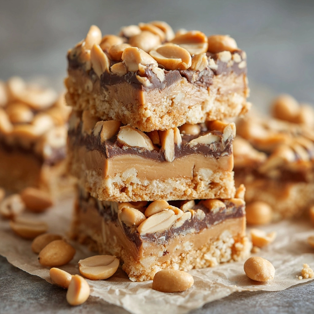 Halfway to Heaven Peanut Butter Bars Recipe - Recipe Image