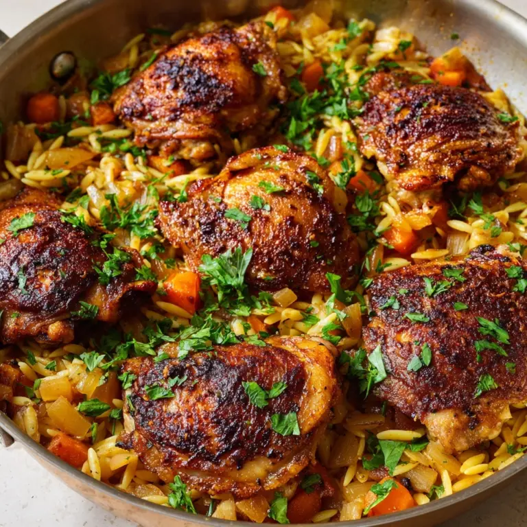 One Pot Chicken and Orzo Recipe