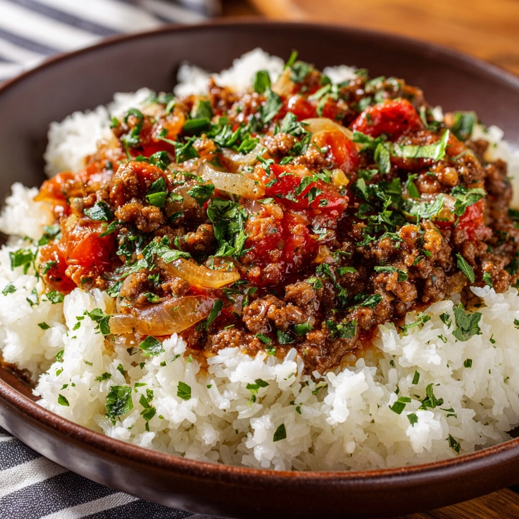 French Onion Ground Beef and Rice Casserole Recipe - Recipe Image