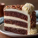 White German Chocolate Cake with a Cheesecake Center Recipe