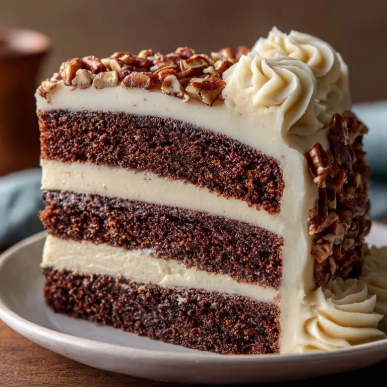 White German Chocolate Cake with a Cheesecake Center Recipe
