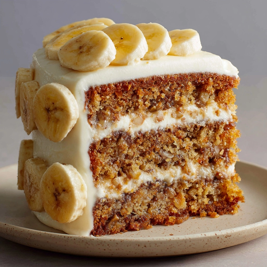 Banana Bread Cake with Cream Cheese Frosting Recipe - Recipe Image