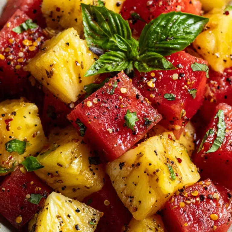 Watermelon Pineapple Salad: A Refreshing Summer Delight Recipe