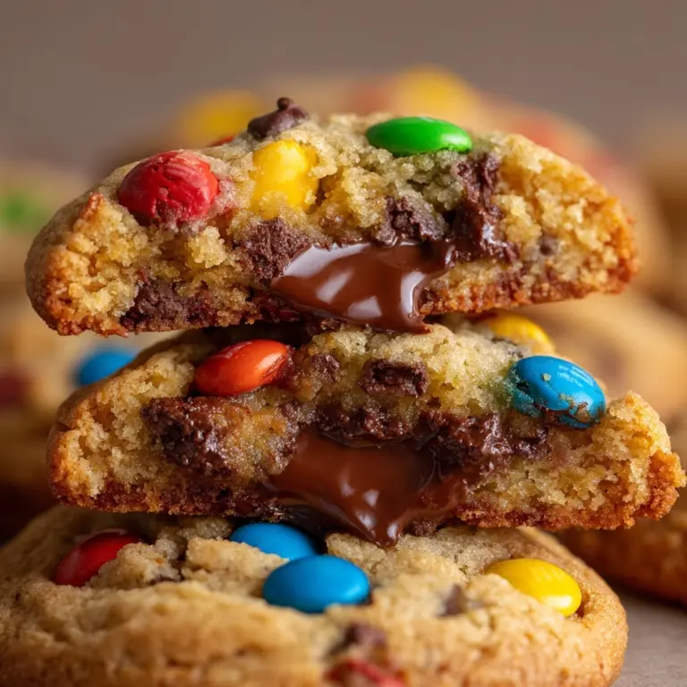 M&M Chocolate Chip Cookies with Pudding Recipe