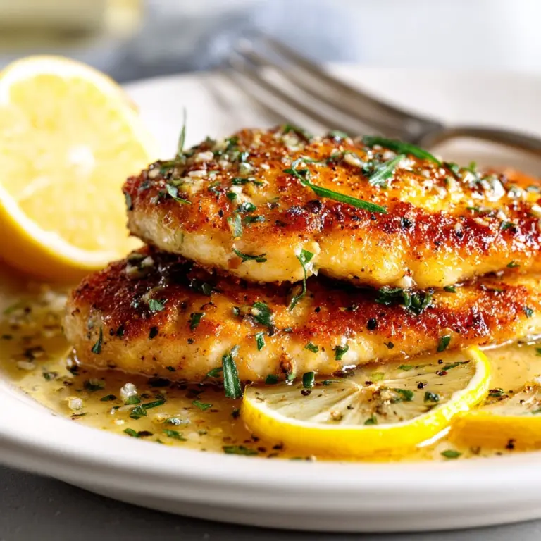 Pan-Fried Tilapia with Lemon Butter Sauce Recipe