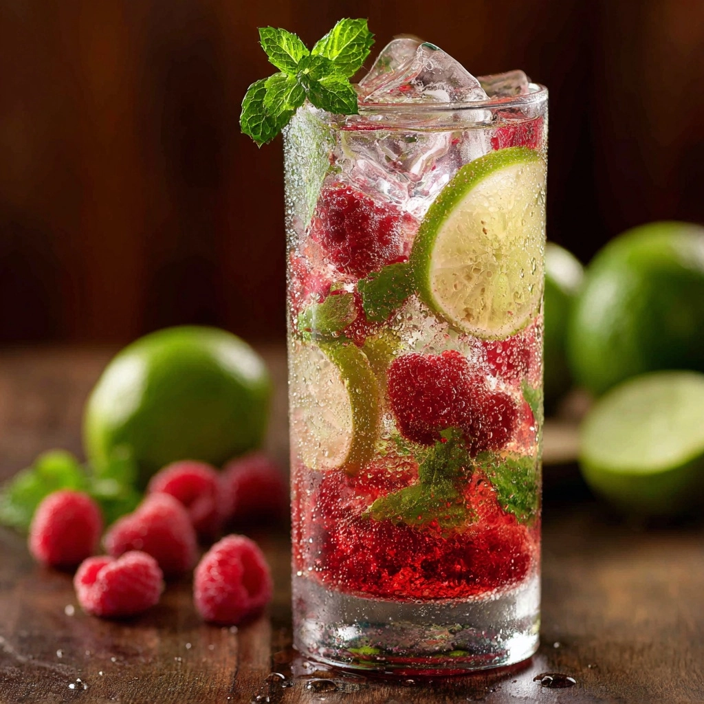 Raspberry Lime Fizz Recipe - Recipe Image