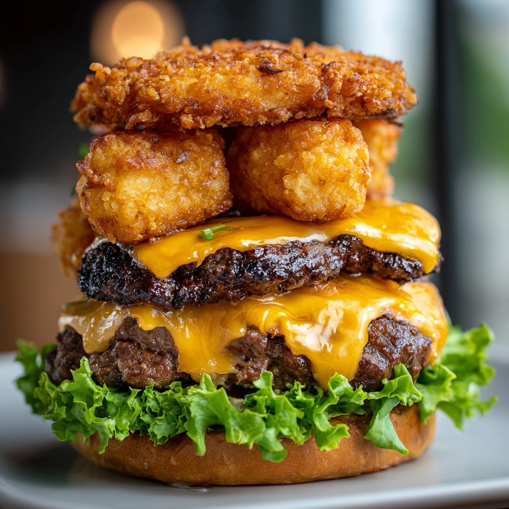 Mini Tater Tot Cheeseburgers Recipe - Recipe Image