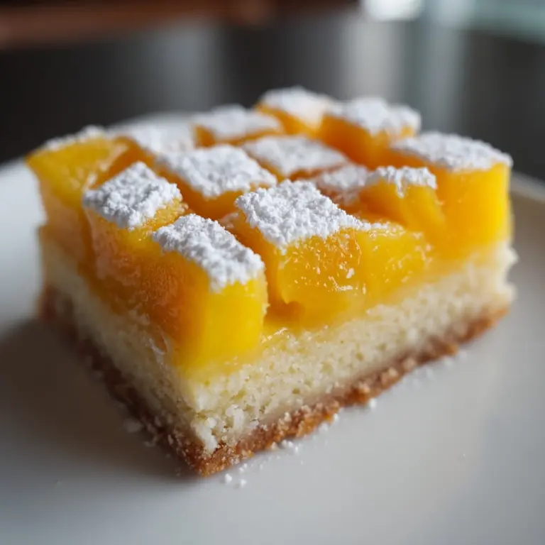 Mango Bars with Lime Glaze Recipe
