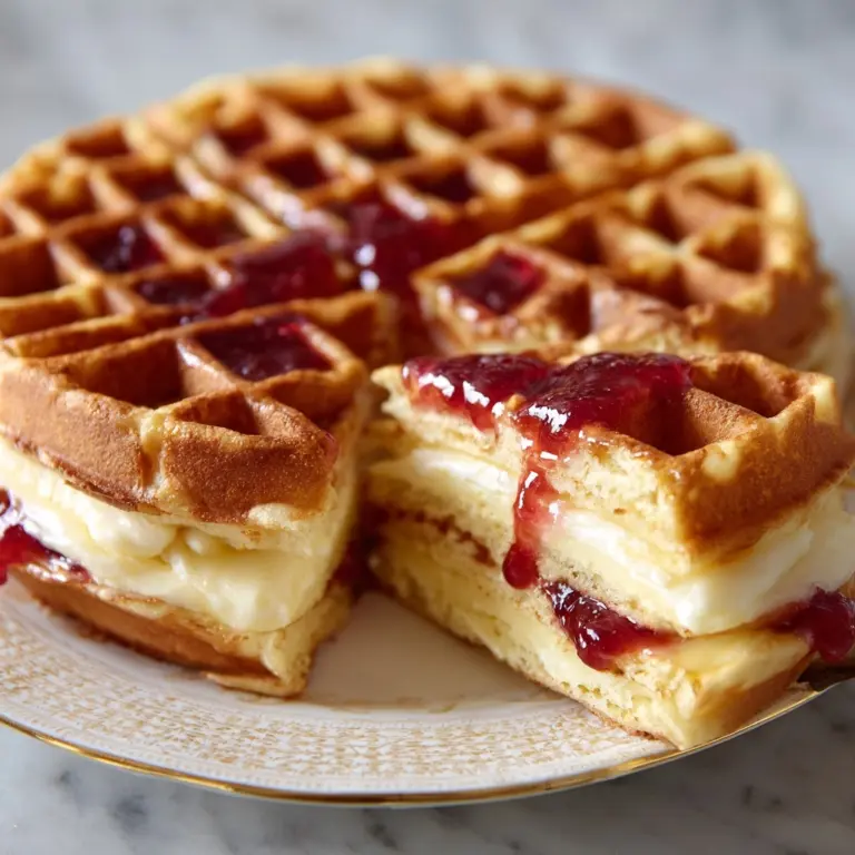 Easy Frozen Waffle Sweet Breakfast Sandwich Recipe