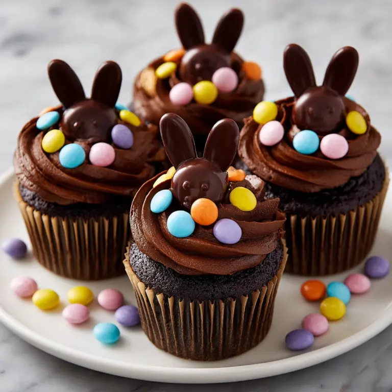 Sweet Easter Chocolate Bunny Surprise Cupcakes Recipe