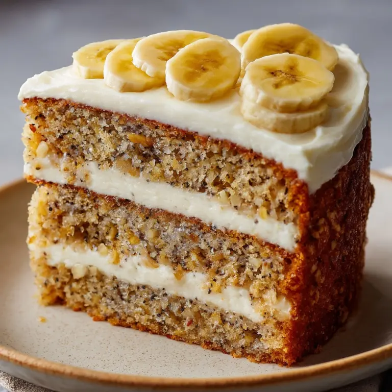 Banana Bread Cake with Cream Cheese Frosting Recipe