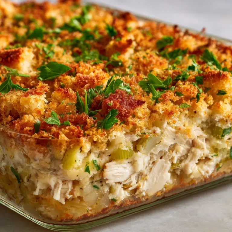 Chicken and Stuffing Casserole Recipe
