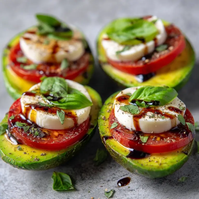 Caprese Stuffed Avocados Recipe