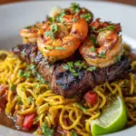 Steak & Shrimp Noodles Recipe