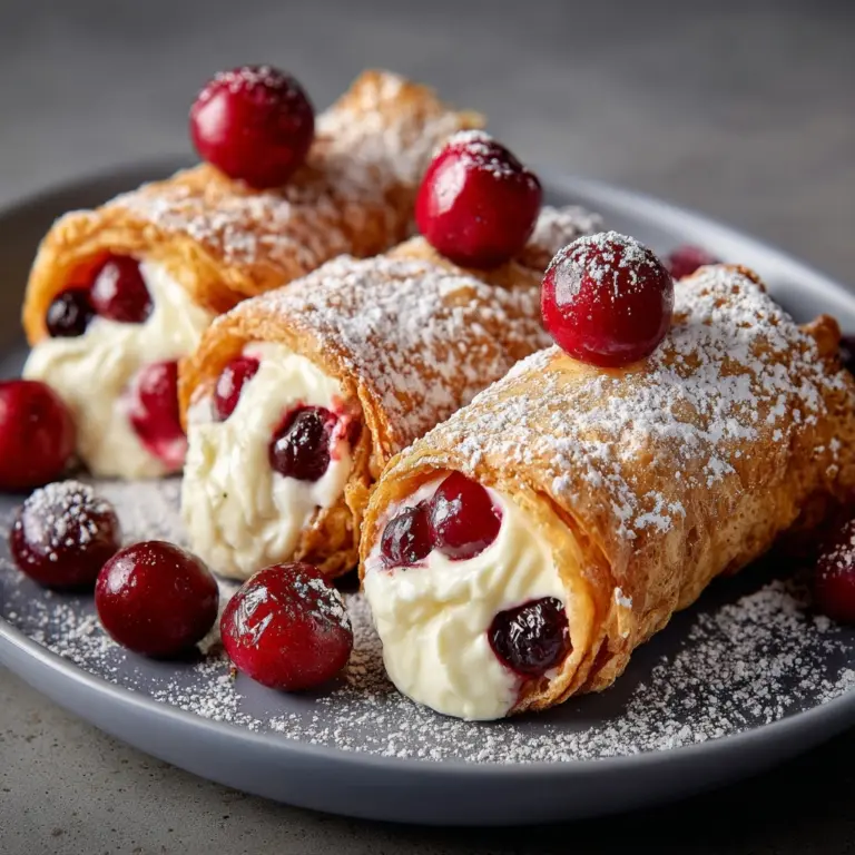 Cherry Cheesecake Egg Rolls Recipe