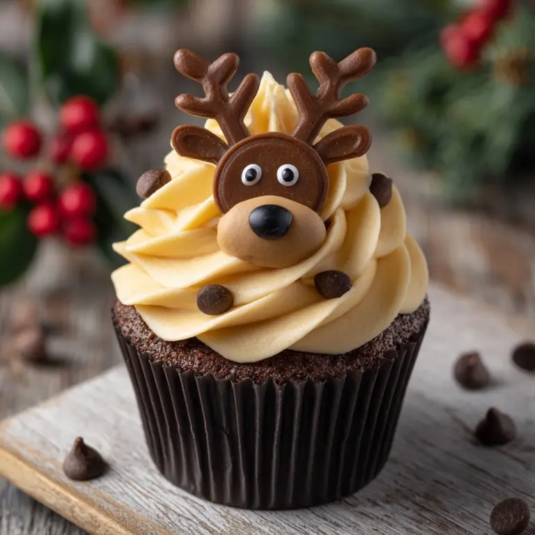 Easy Reindeer Cupcakes Recipe