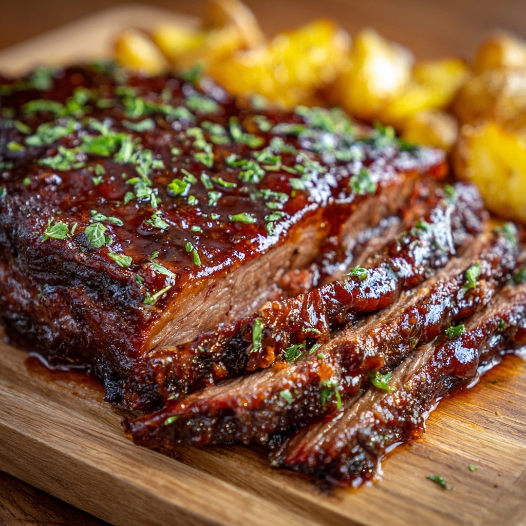 Slow Cooker Beef Brisket with BBQ Sauce Recipe - Recipe Image