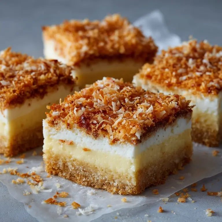 Chewy Coconut Bars Recipe