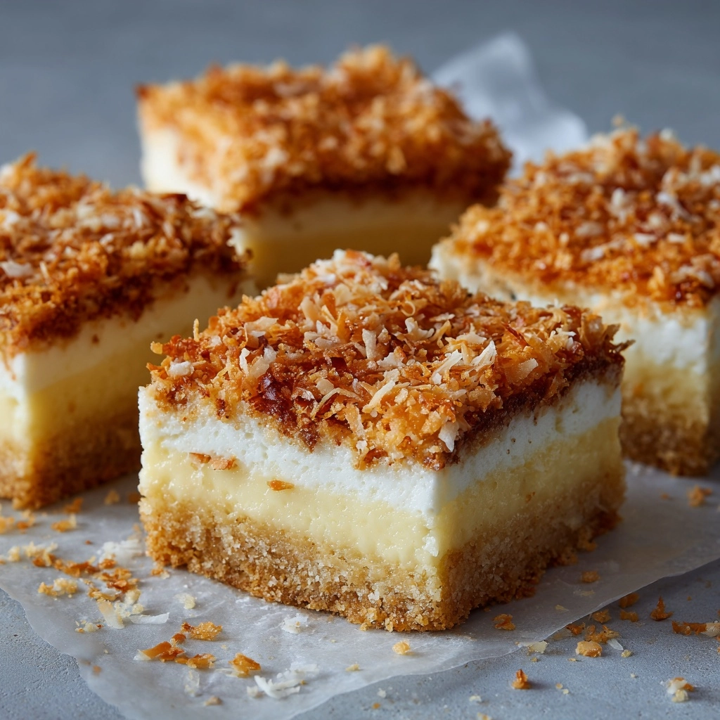 Chewy Coconut Bars Recipe - Recipe Image
