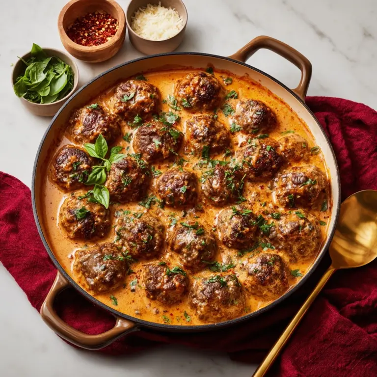 Creamy Marry Me Chicken Meatballs Recipe