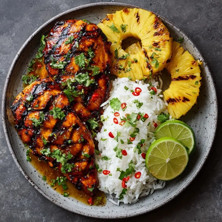 Grilled Aloha Chicken and Pineapple Recipe