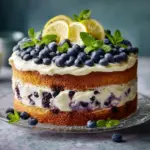 Blueberry Lemon Crème Cake Recipe