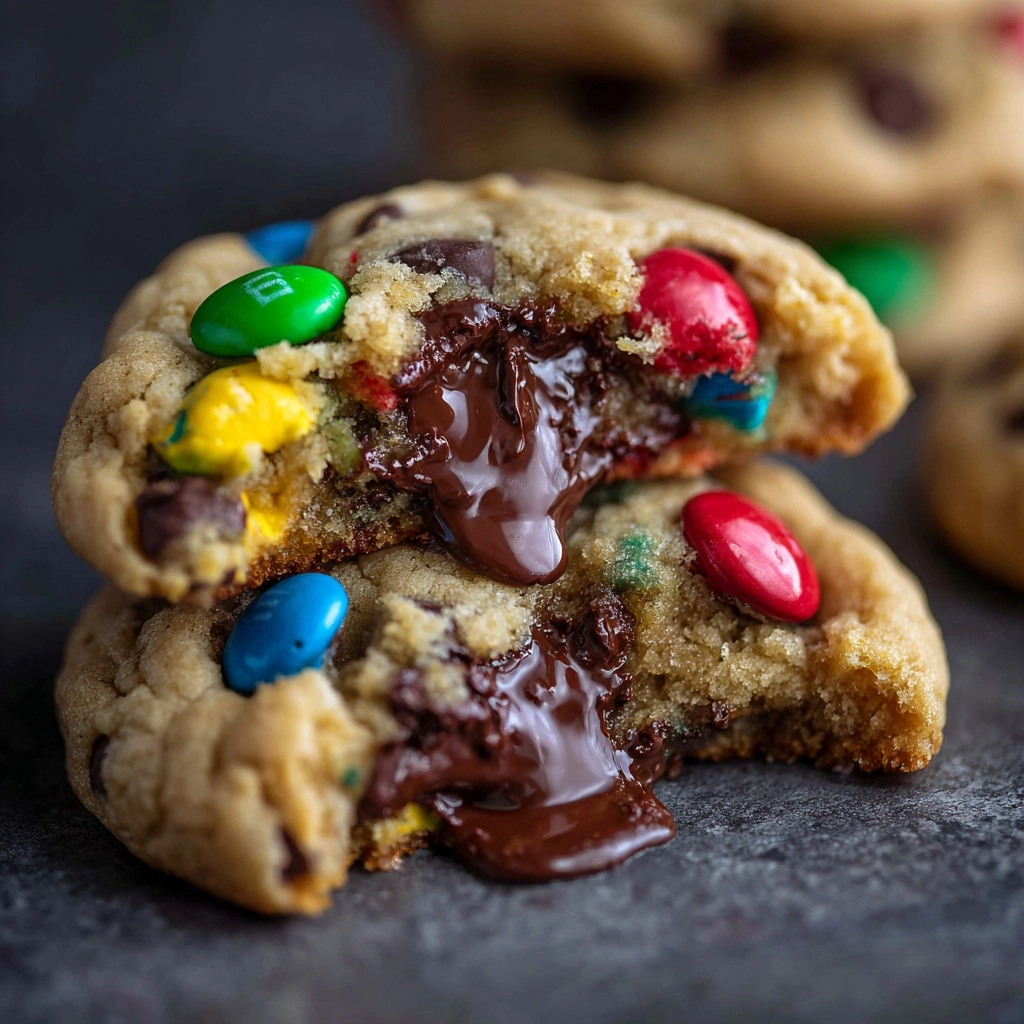 M&M Chocolate Chip Cookies with Pudding Recipe - Recipe Image