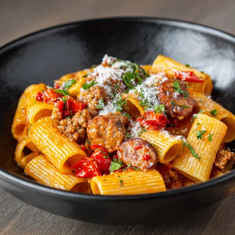 Sweet Pepper and Sausage Pasta Recipe