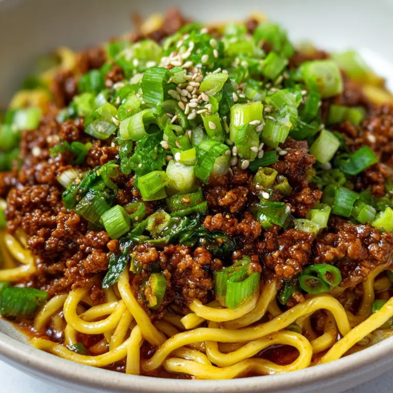 Mongolian Ground Beef Noodles Recipe
