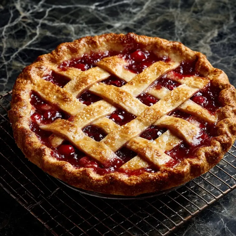 Baked Fresh Cherry Pie Recipe