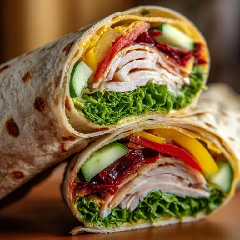 Turkey Ranch Club Wrap Recipe