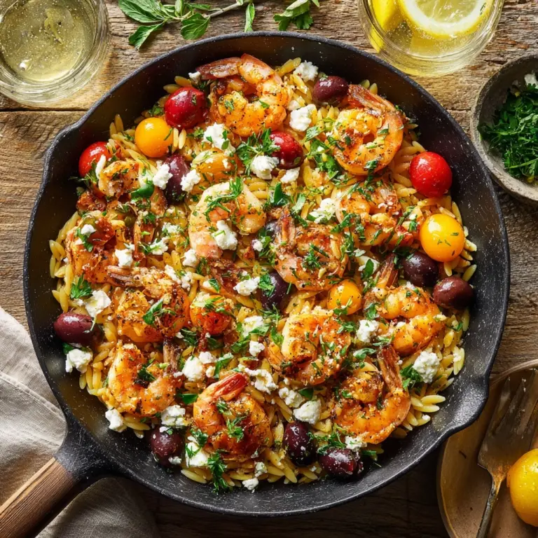 Greek Shrimp with Orzo and Feta Recipe