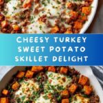 Cheesy Turkey and Sweet Potato Skillet Recipe