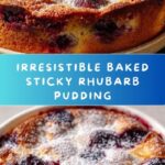 Baked Sticky Rhubarb Pudding Recipe