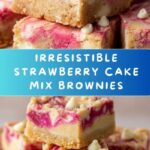 Gooey Strawberry Cake Mix Brownies Recipe