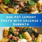One-Pot Lemony Pasta with Sausage, Broccoli Rabe, and Burrata Recipe