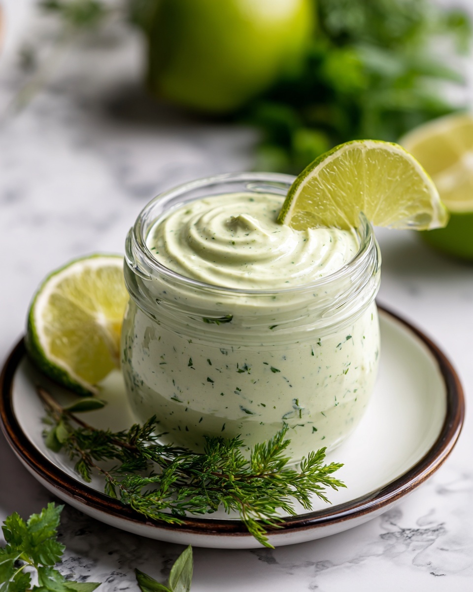 Creamy Cilantro Garlic Sauce Recipe - Recipe Image