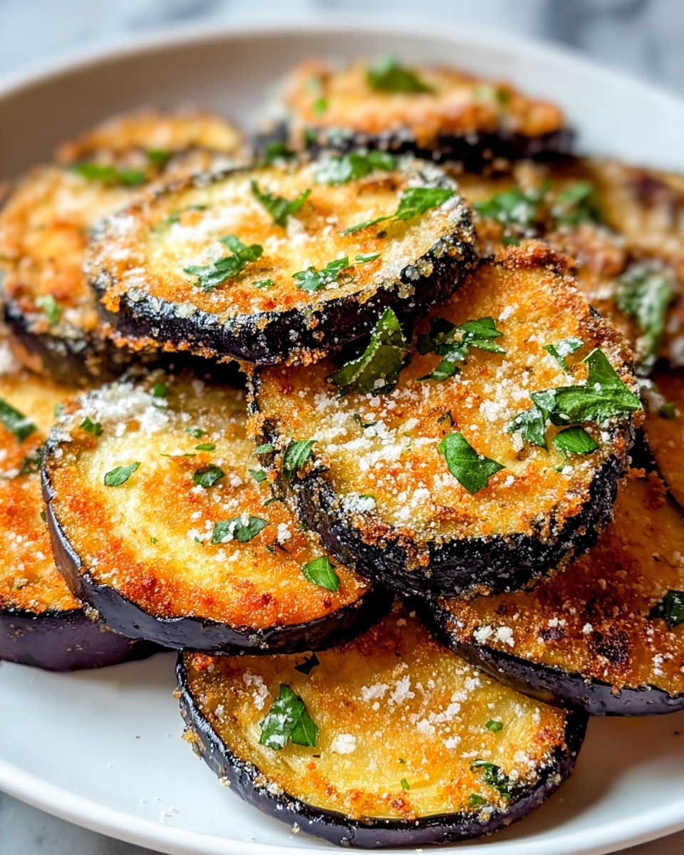 Crispy Baked Eggplant Parmesan Recipe - Recipe Image