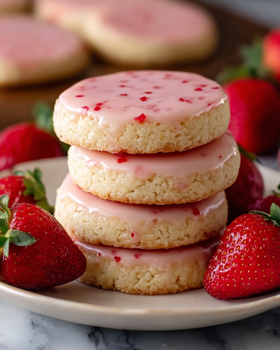Strawberry Shortbread Cookies Recipe - Recipe Image