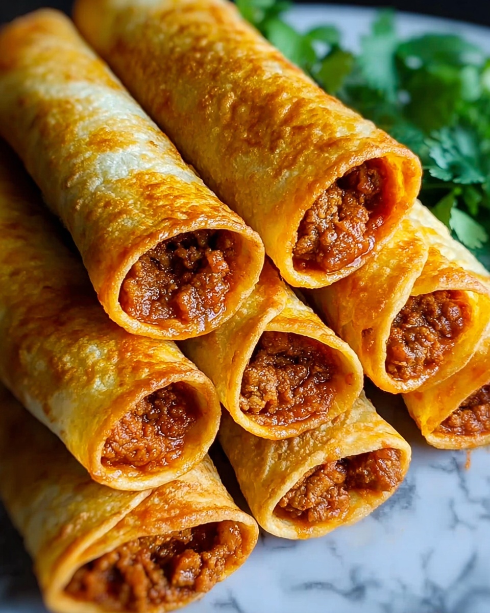 Spicy Beef Taquitos Recipe - Recipe Image