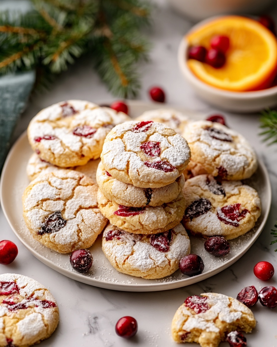 Cranberry Orange Shortbread Cookies Recipe - Recipe Image
