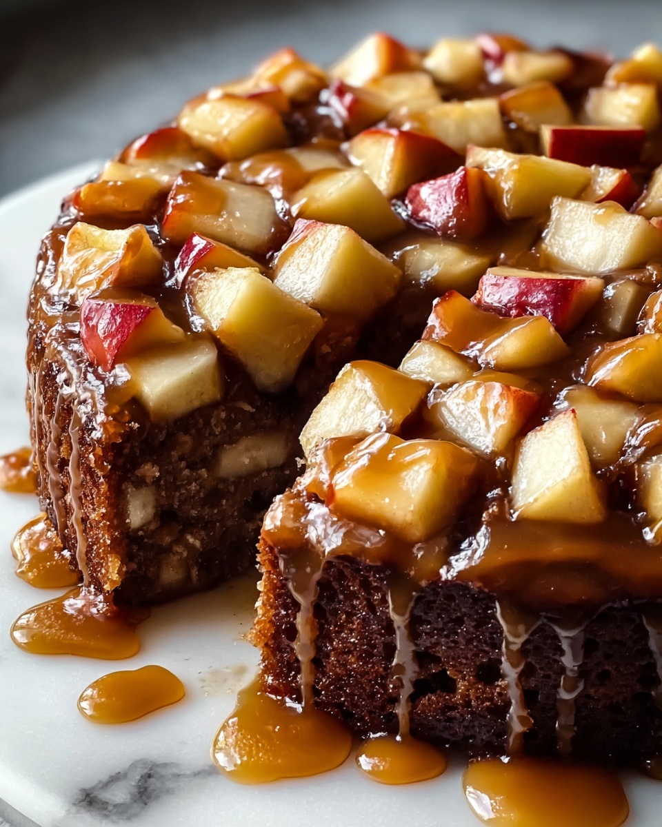 Glazed Honeycrisp Apple Fritter Cake Recipe - Recipe Image