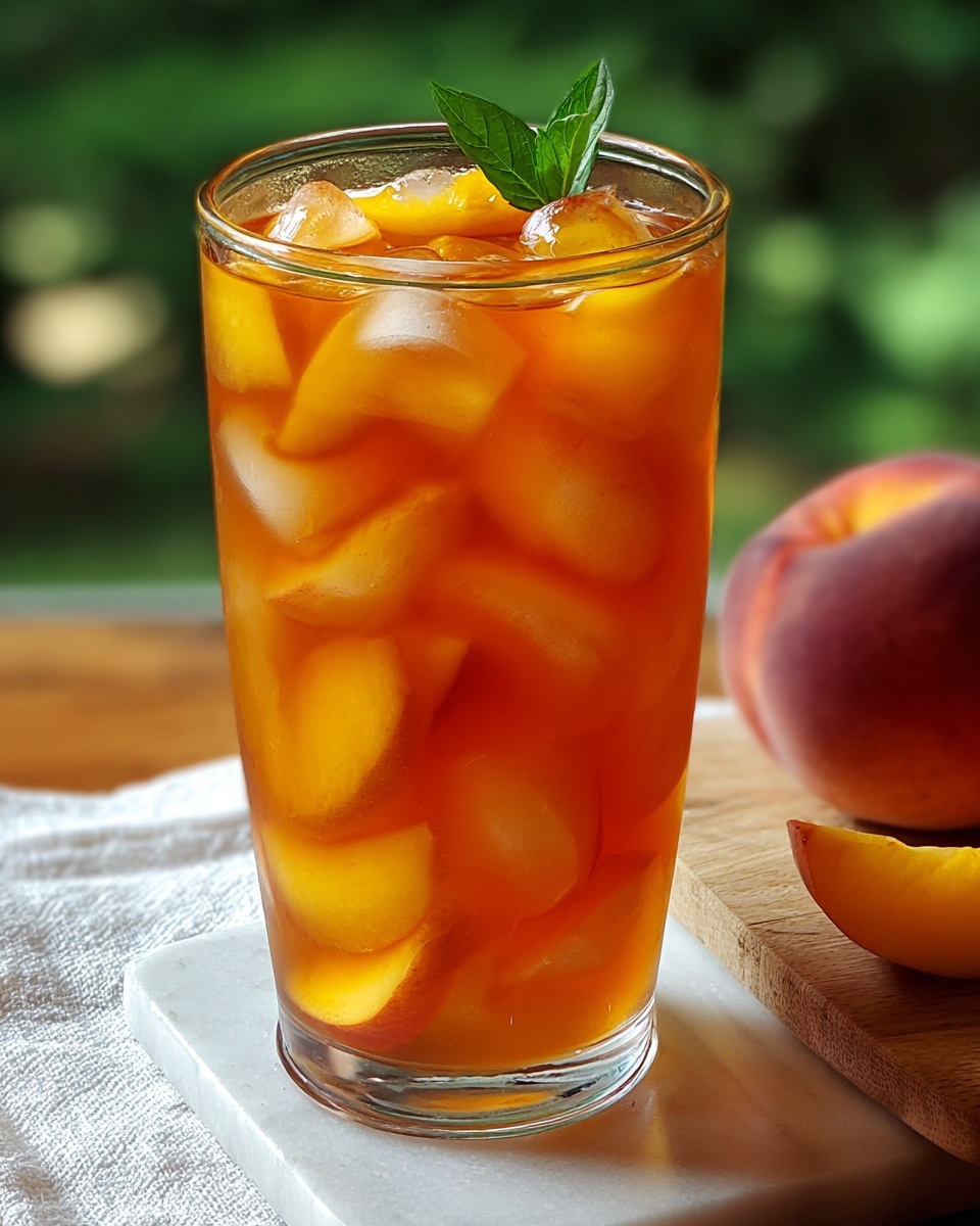 Peach Sweet Tea Recipe - Recipe Image