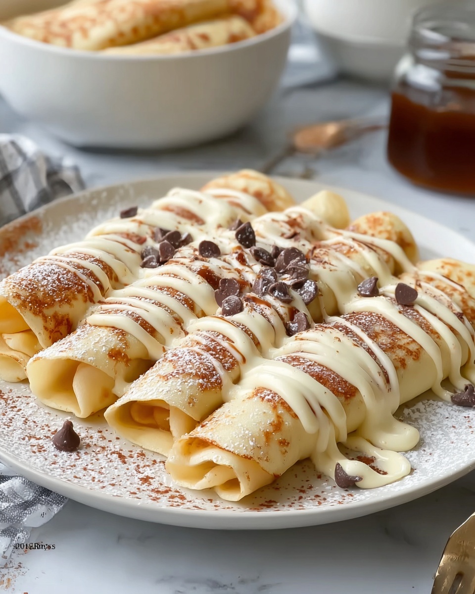 Cinnamon Roll Protein Crepes Recipe - Recipe Image