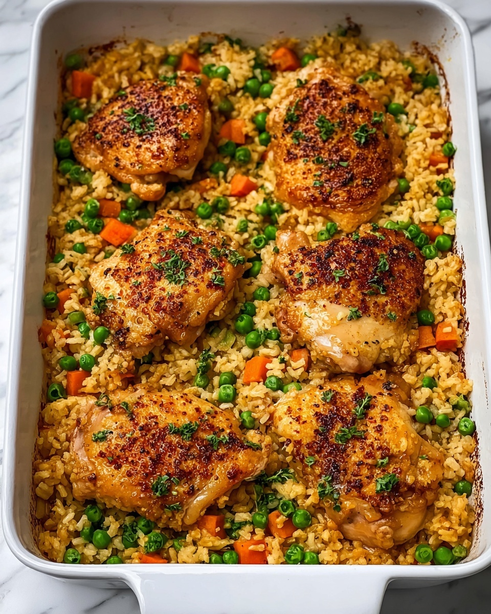 No-Peek Chicken Casserole with Creamy Rice and Vegetables Recipe - Recipe Image