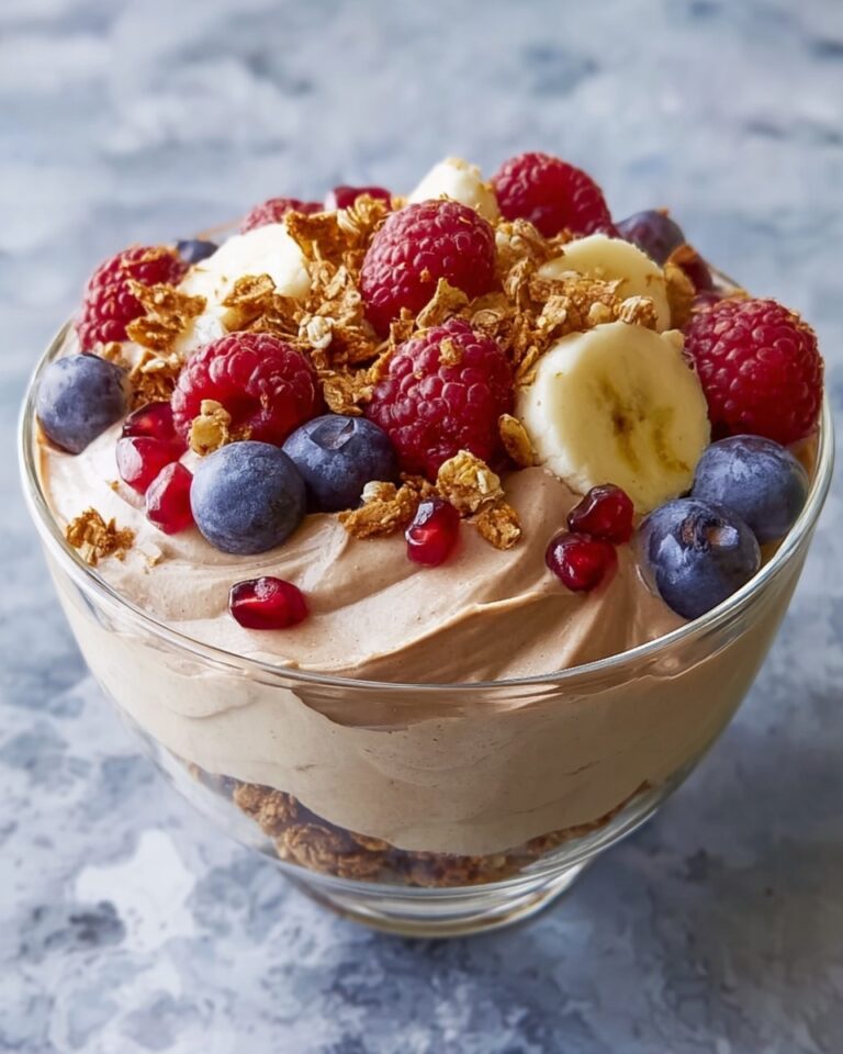 Protein Fluff: Healthy High-Protein Berries and Banana Dessert Recipe